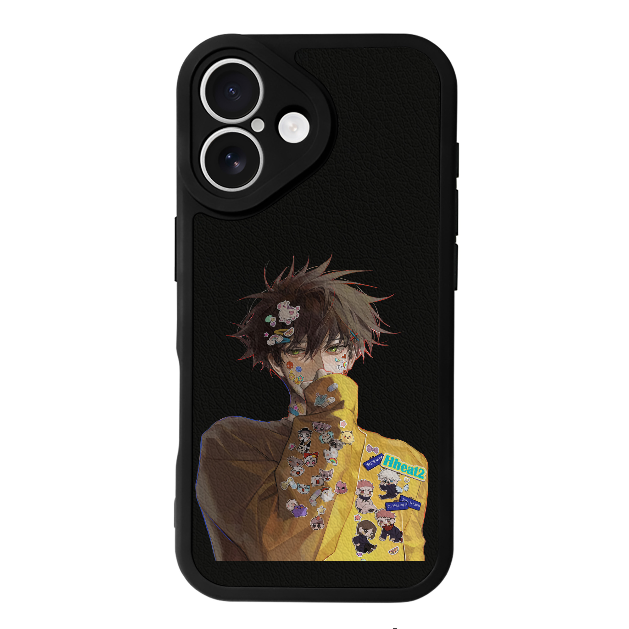 （画像用） 呪術廻戦 Jujutsu Kaisen 【iPhone 16シリーズ対応】シリコンスマホケース（レザー調） 材質：シリコン